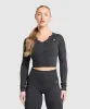 Gymshark Adapt Camo Seamless Long Sleeve Top - Asphalt Grey/Black sold by Gymshark