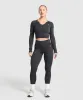 Gymshark Adapt Camo Seamless Long Sleeve Top - Asphalt Grey/Black sold by Gymshark