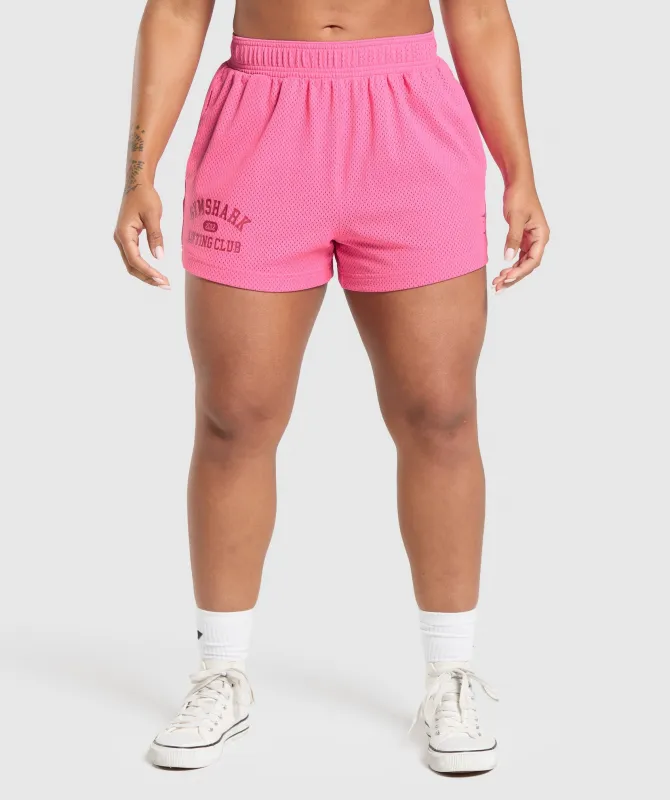 Gymshark Lifting Club Mesh 5" Shorts - Physical Pink sold by Gymshark