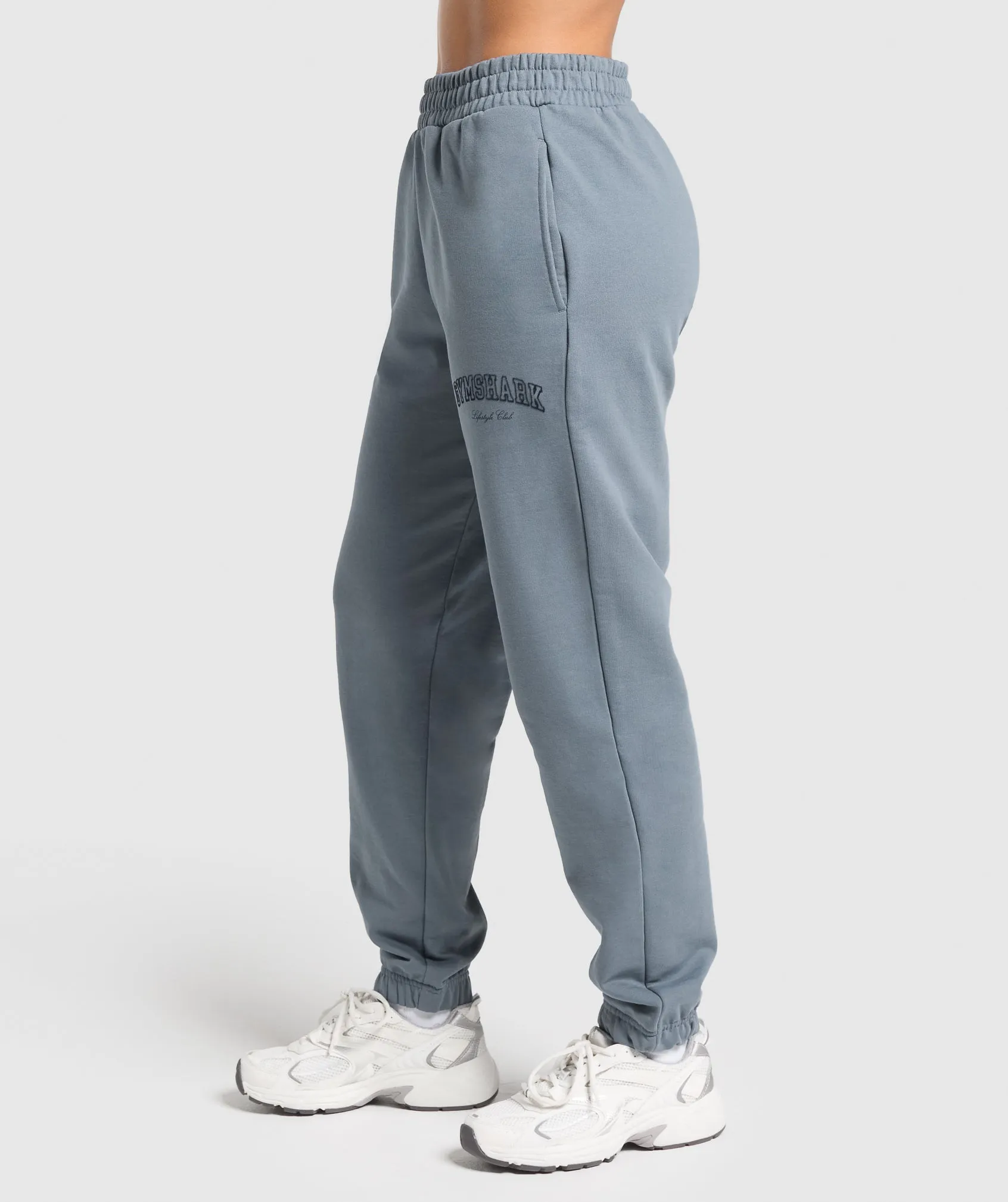 Gymshark Campus Classics Graphic Joggers - Iron Blue sold by Gymshark product image thumbnail 3