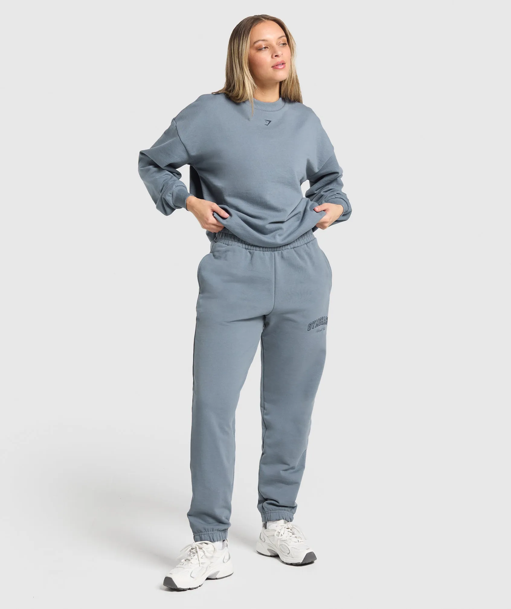 Gymshark Campus Classics Graphic Joggers - Iron Blue sold by Gymshark product image thumbnail 4