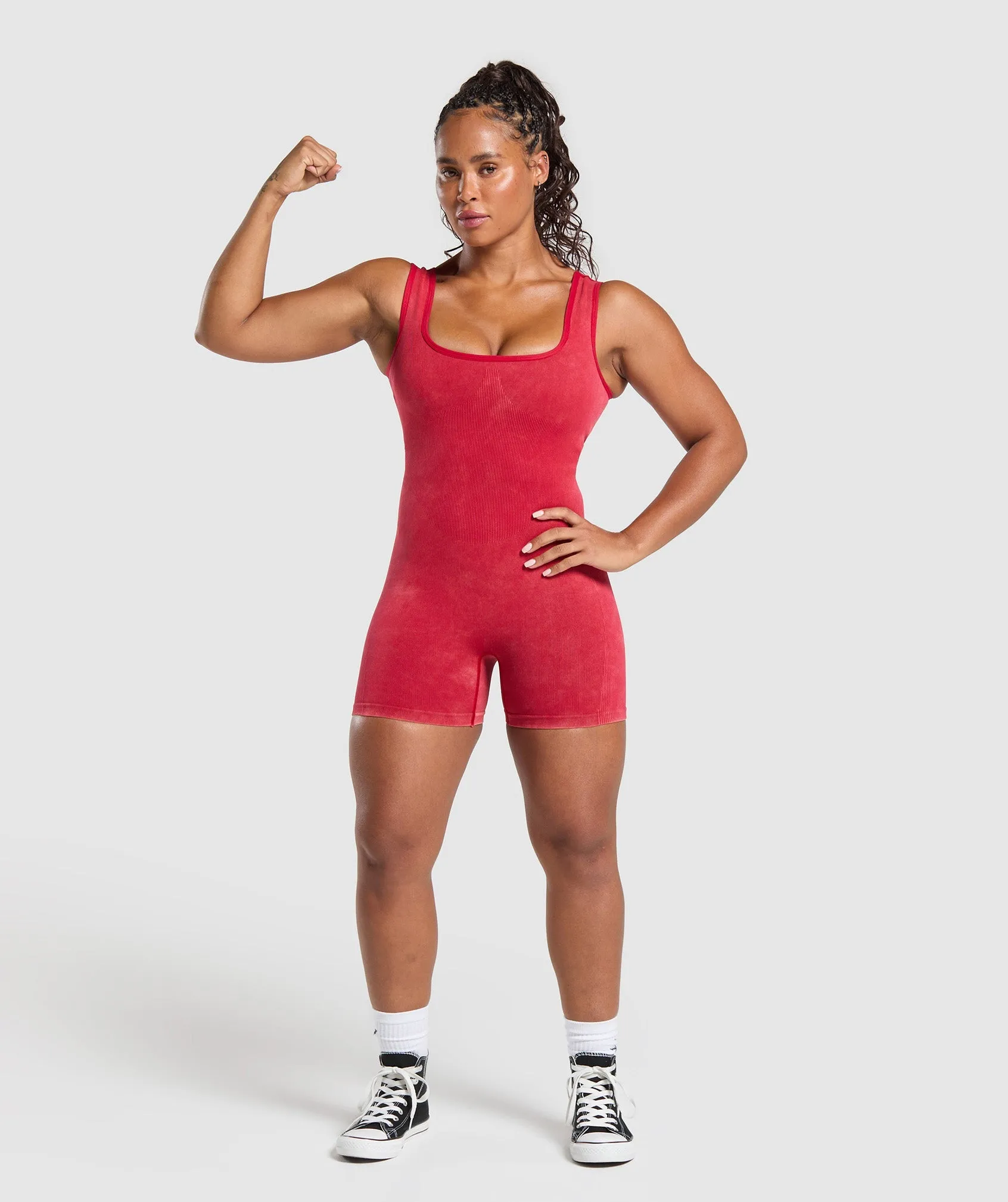 Gymshark Gains Seamless All-In-One - Carmine Red sold by Gymshark product image thumbnail 4