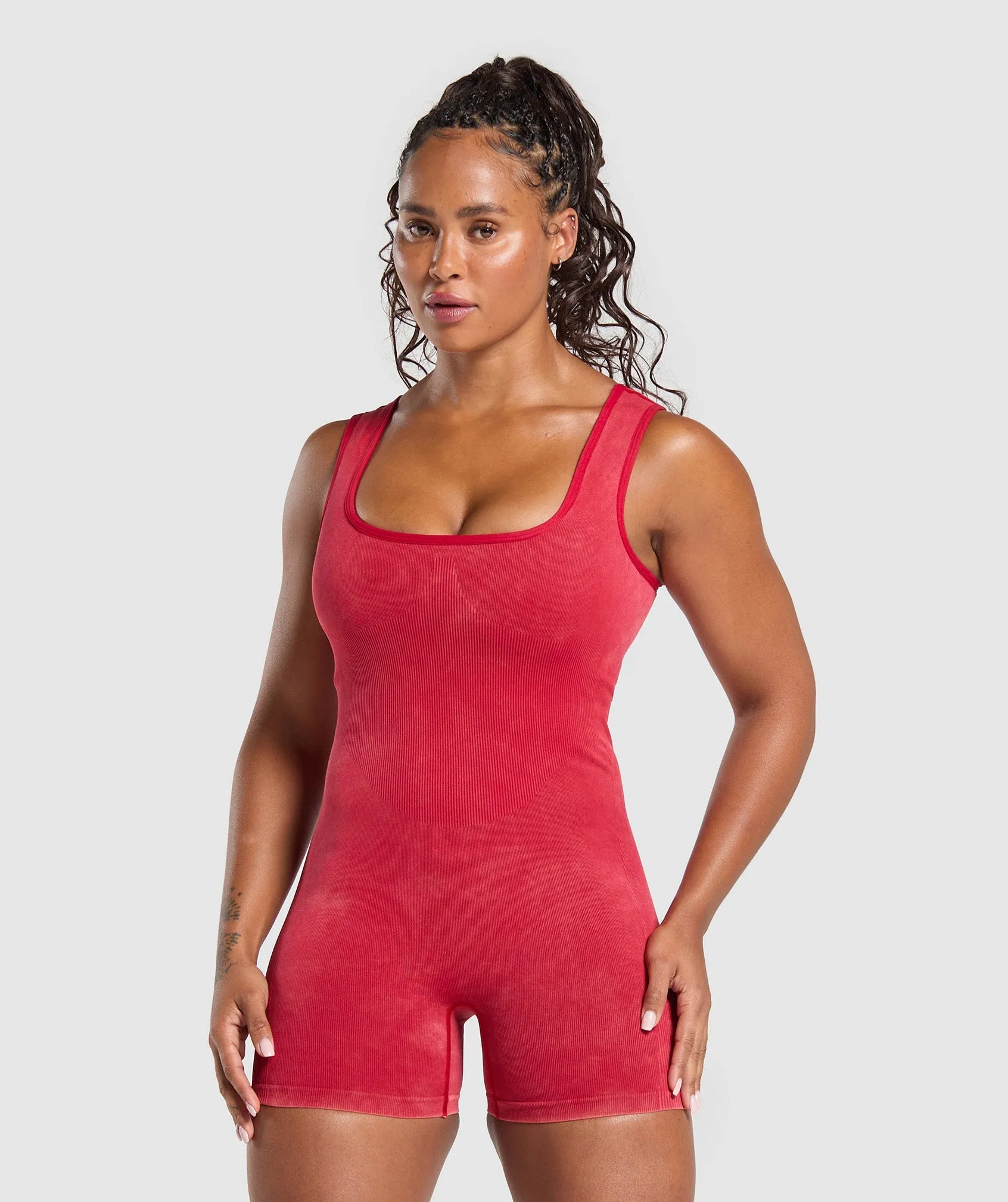 Gymshark Gains Seamless All-In-One - Carmine Red sold by Gymshark