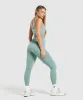 Gymshark Corset Seamless Leggings - Celeste Blue sold by Gymshark