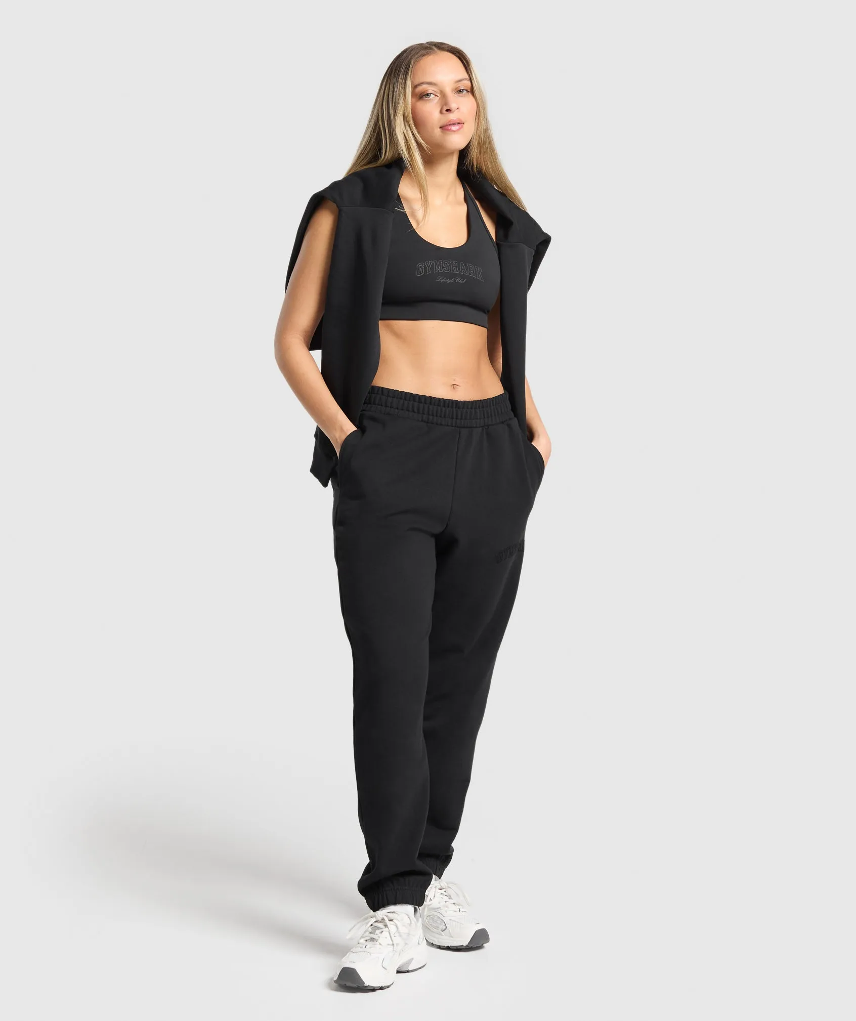 Gymshark Campus Classics Graphic Joggers - Black sold by Gymshark product image thumbnail 4