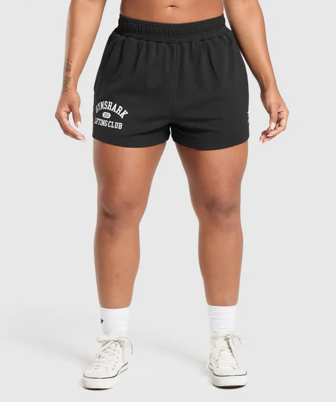 Gymshark Lifting Club Mesh 5" Shorts - Black sold by Gymshark
