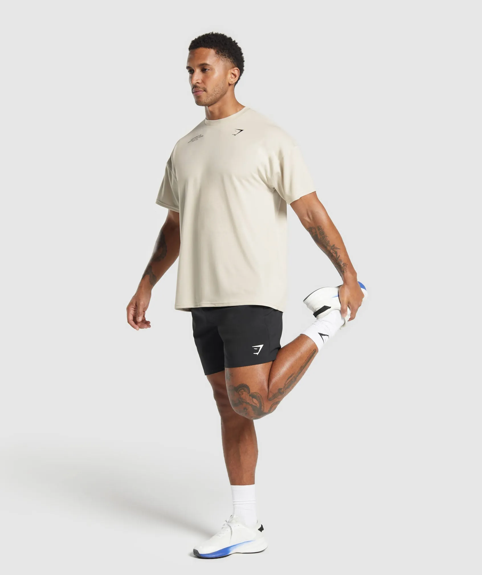 Gymshark Conditioning Club Oversized T-Shirt - Pebble Grey sold by Gymshark product image thumbnail 4