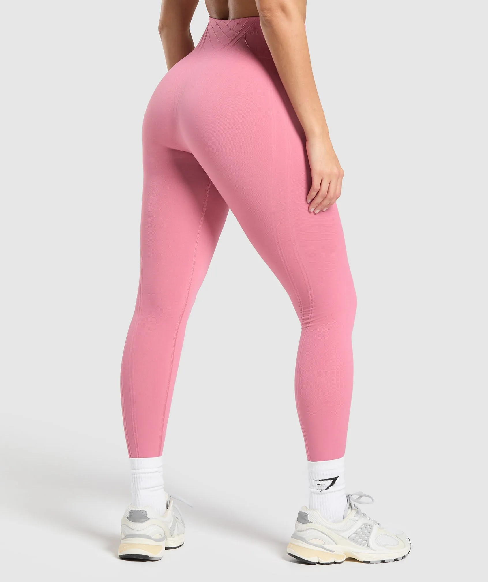 Gymshark Corset Seamless Leggings - Sunset Pink sold by Gymshark product image thumbnail 3