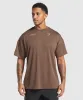 Gymshark Conditioning Club Oversized T-Shirt - Walnut Brown sold by Gymshark