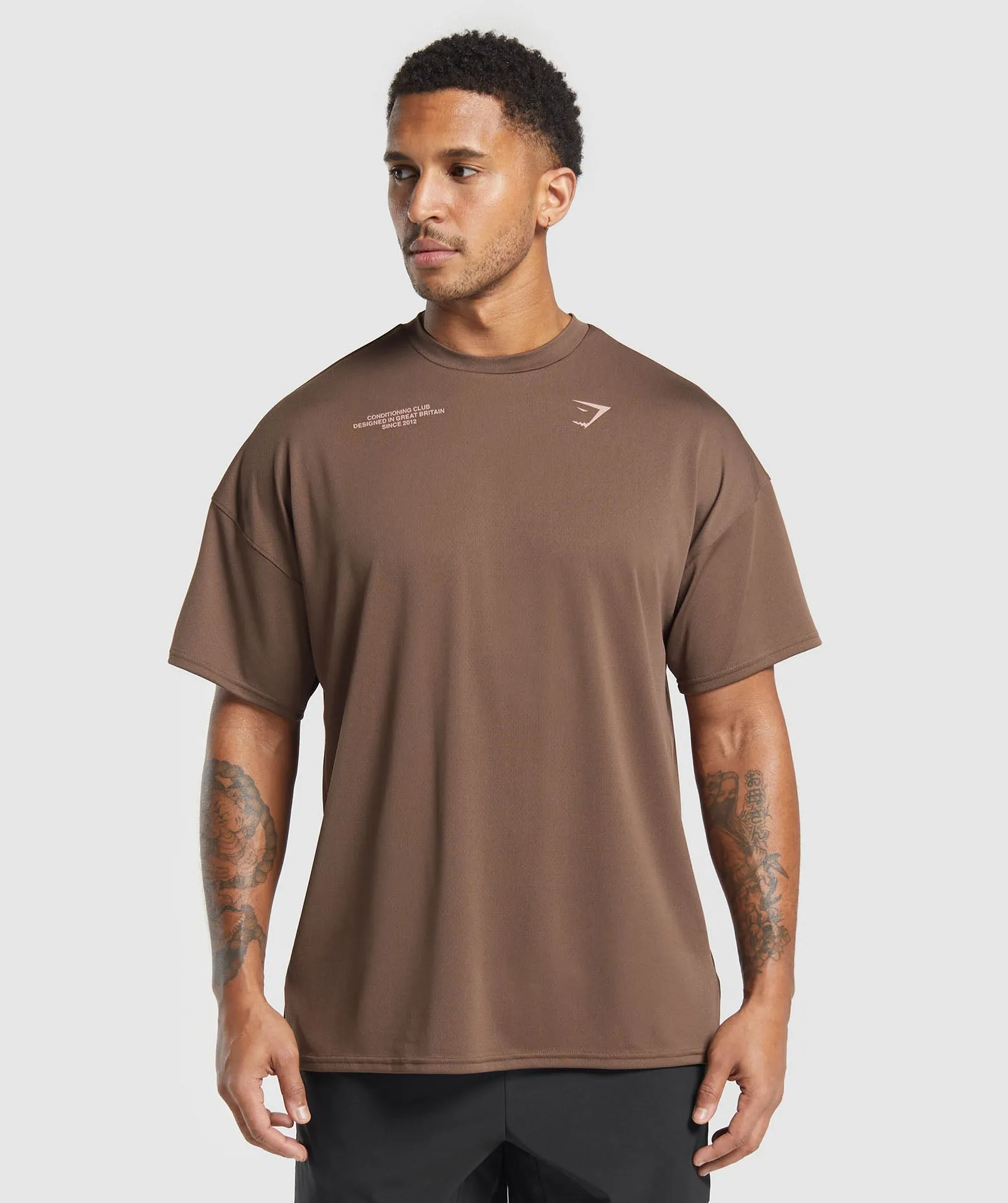 Gymshark Conditioning Club Oversized T-Shirt - Walnut Brown sold by Gymshark product image thumbnail 2