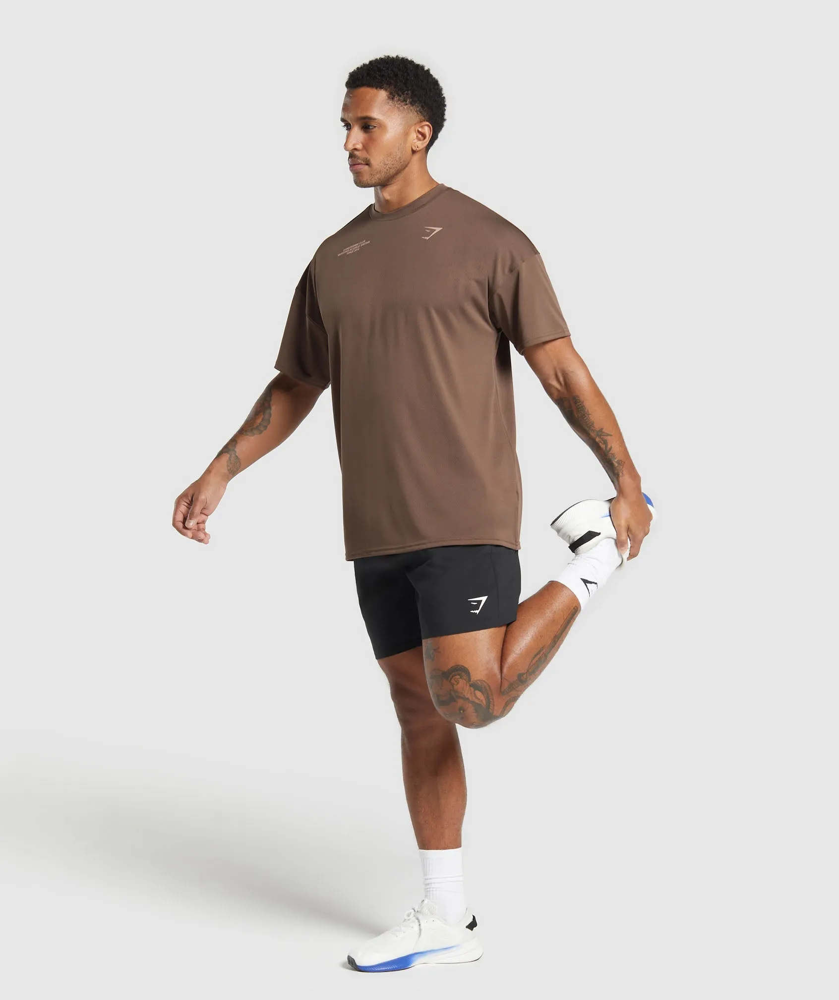 Gymshark Conditioning Club Oversized T-Shirt - Walnut Brown sold by Gymshark product image thumbnail 4