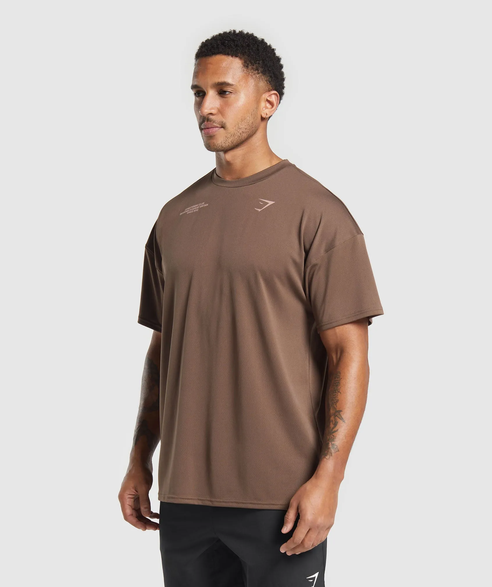 Gymshark Conditioning Club Oversized T-Shirt - Walnut Brown sold by Gymshark product image thumbnail 3