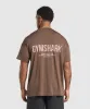 Gymshark Conditioning Club Oversized T-Shirt - Walnut Brown sold by Gymshark