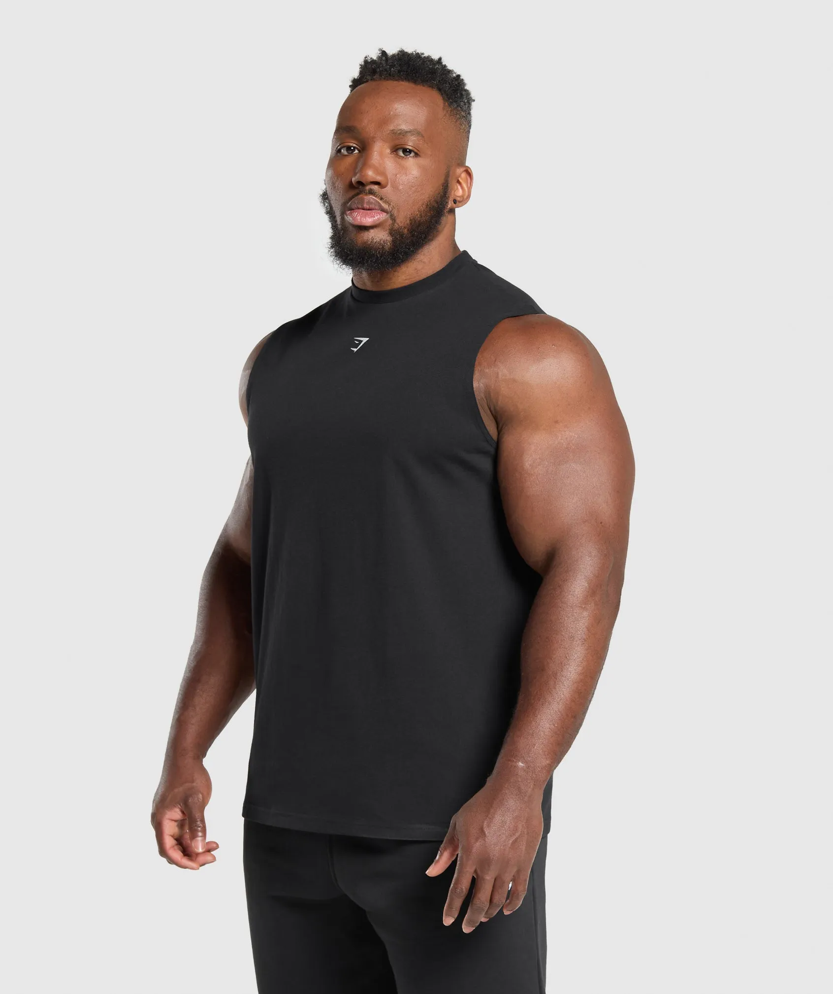 Gymshark Heavy Duty Tank - Black sold by Gymshark product image thumbnail 3