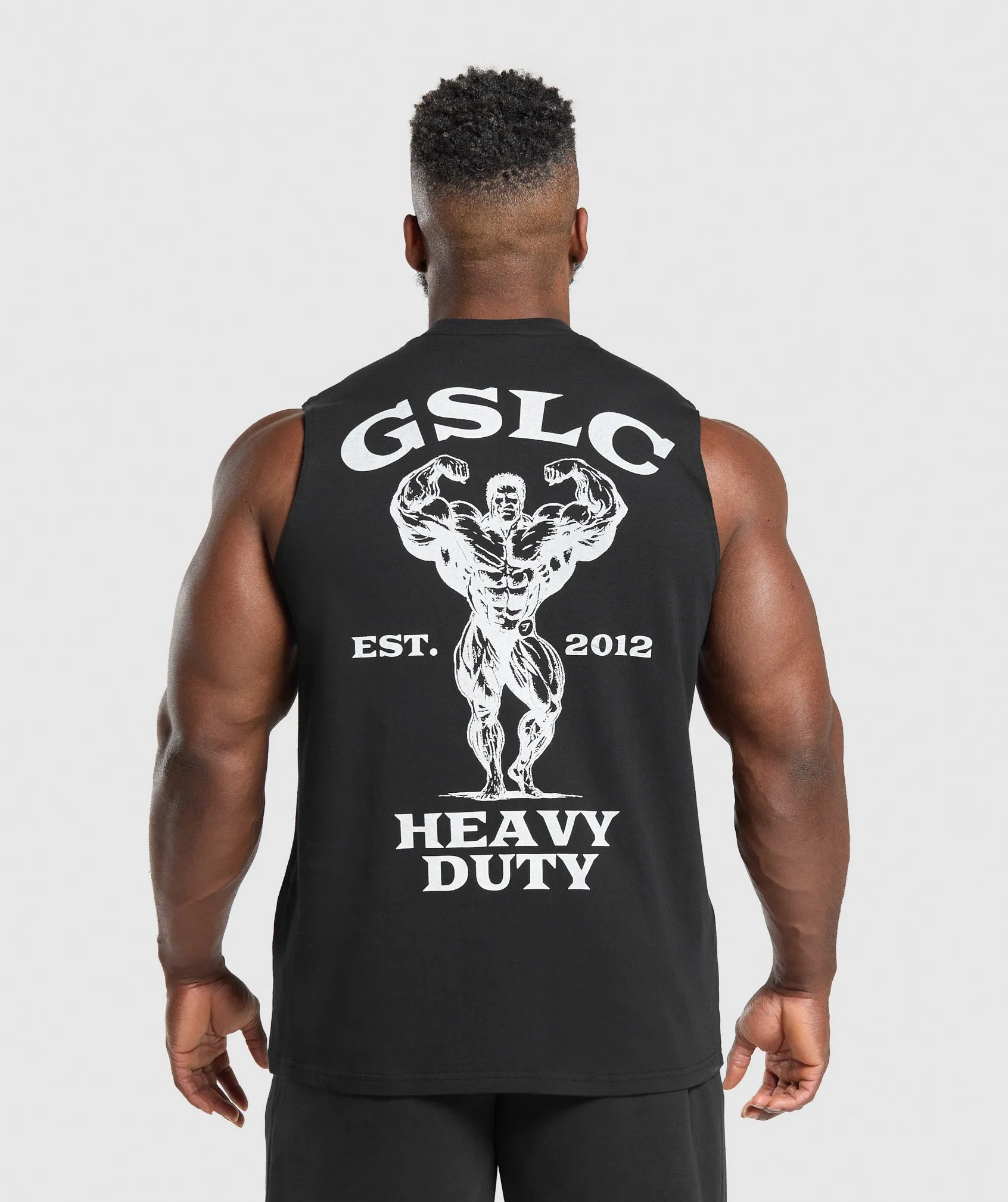 Gymshark Heavy Duty Tank - Black sold by Gymshark