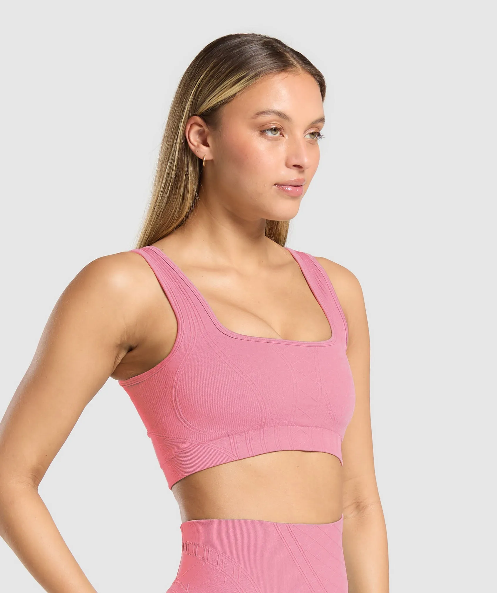 Gymshark Corset Seamless Sports Bra - Sunset Pink sold by Gymshark product image thumbnail 3