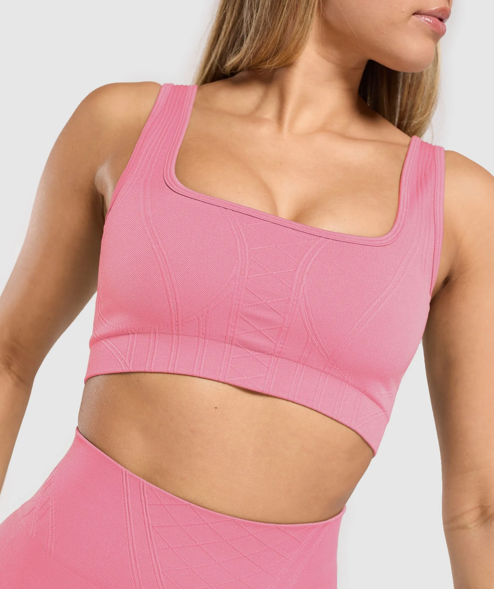 Gymshark Corset Seamless Sports Bra - Sunset Pink sold by Gymshark product image thumbnail 5