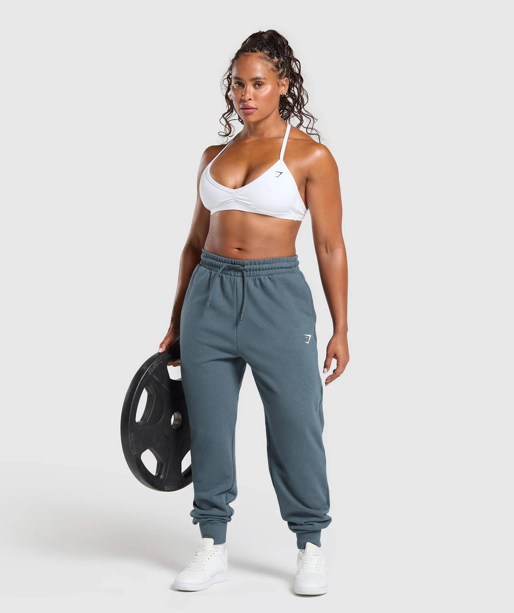 Gymshark Gymshark Power Joggers - Titanium Blue sold by Gymshark product image thumbnail 4