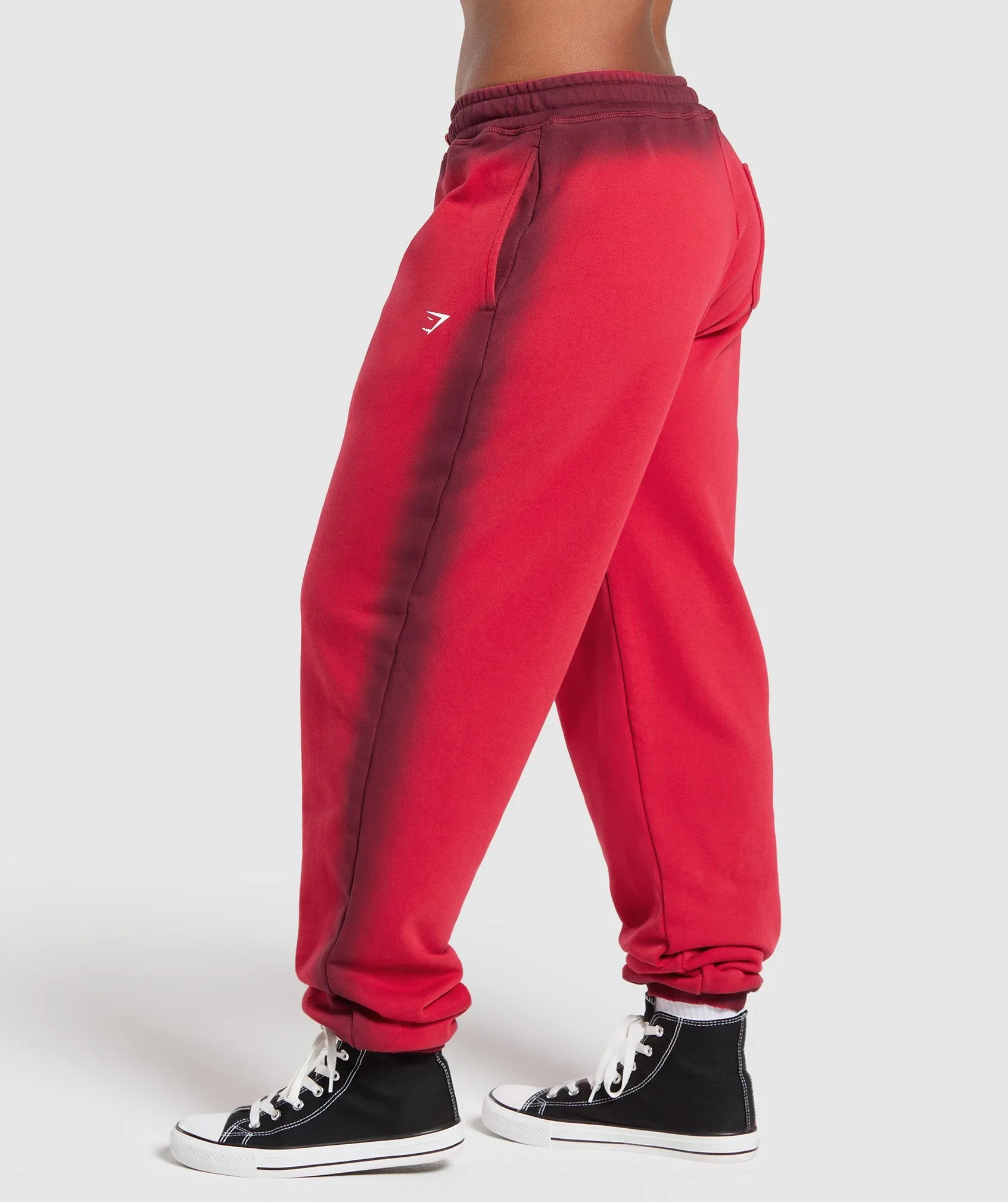 Gymshark Gains Washed Loopback Joggers - Red sold by Gymshark product image thumbnail 3