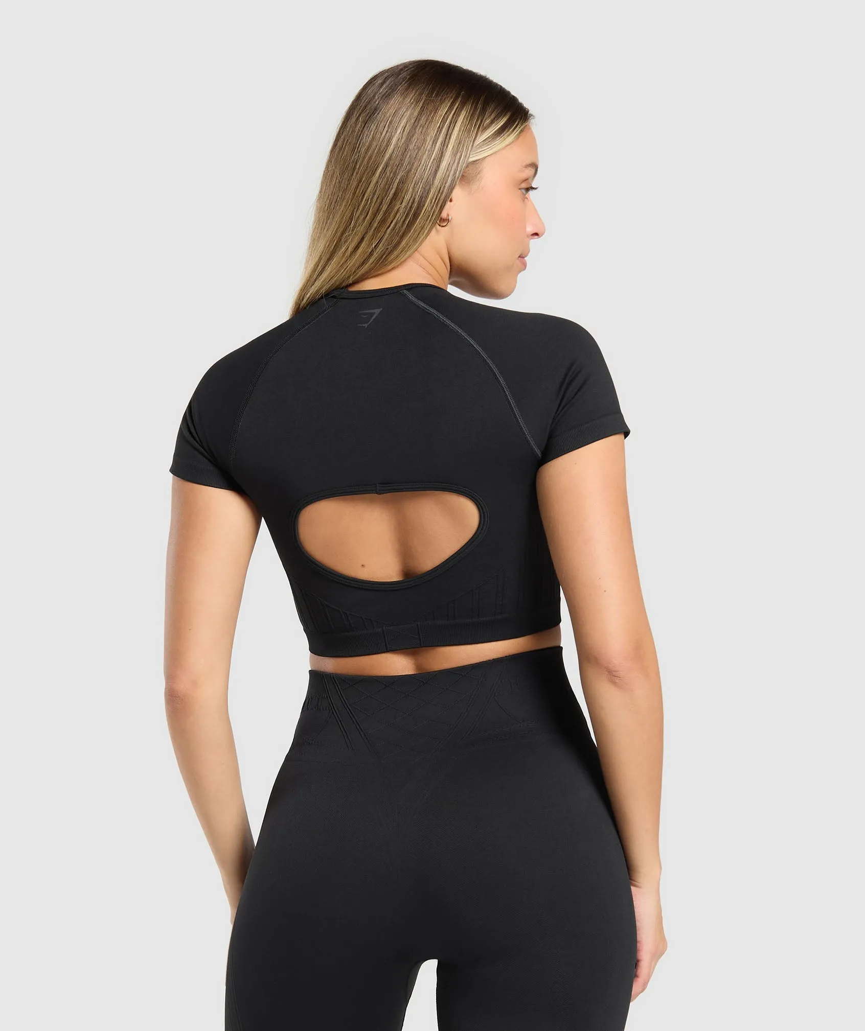 Gymshark Corset Seamless Crop Top - Black sold by Gymshark product image thumbnail 2