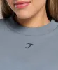 Gymshark Campus Classics Graphic Sweatshirt - Iron Blue sold by Gymshark