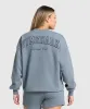 Gymshark Campus Classics Graphic Sweatshirt - Iron Blue sold by Gymshark