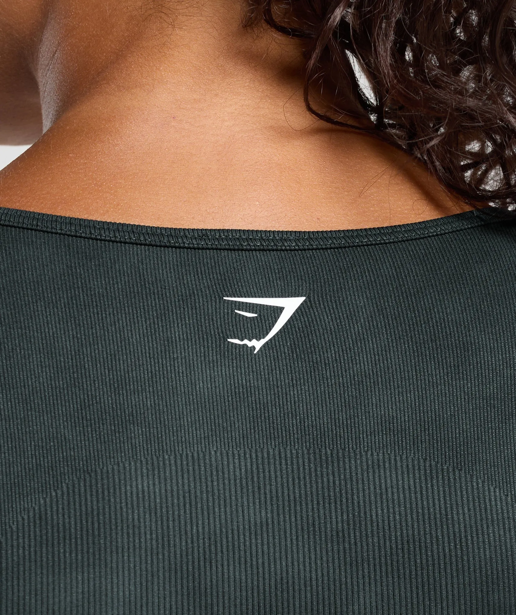 Gymshark Gains Seamless Washed Zip Up Jacket - Black sold by Gymshark product image thumbnail 5