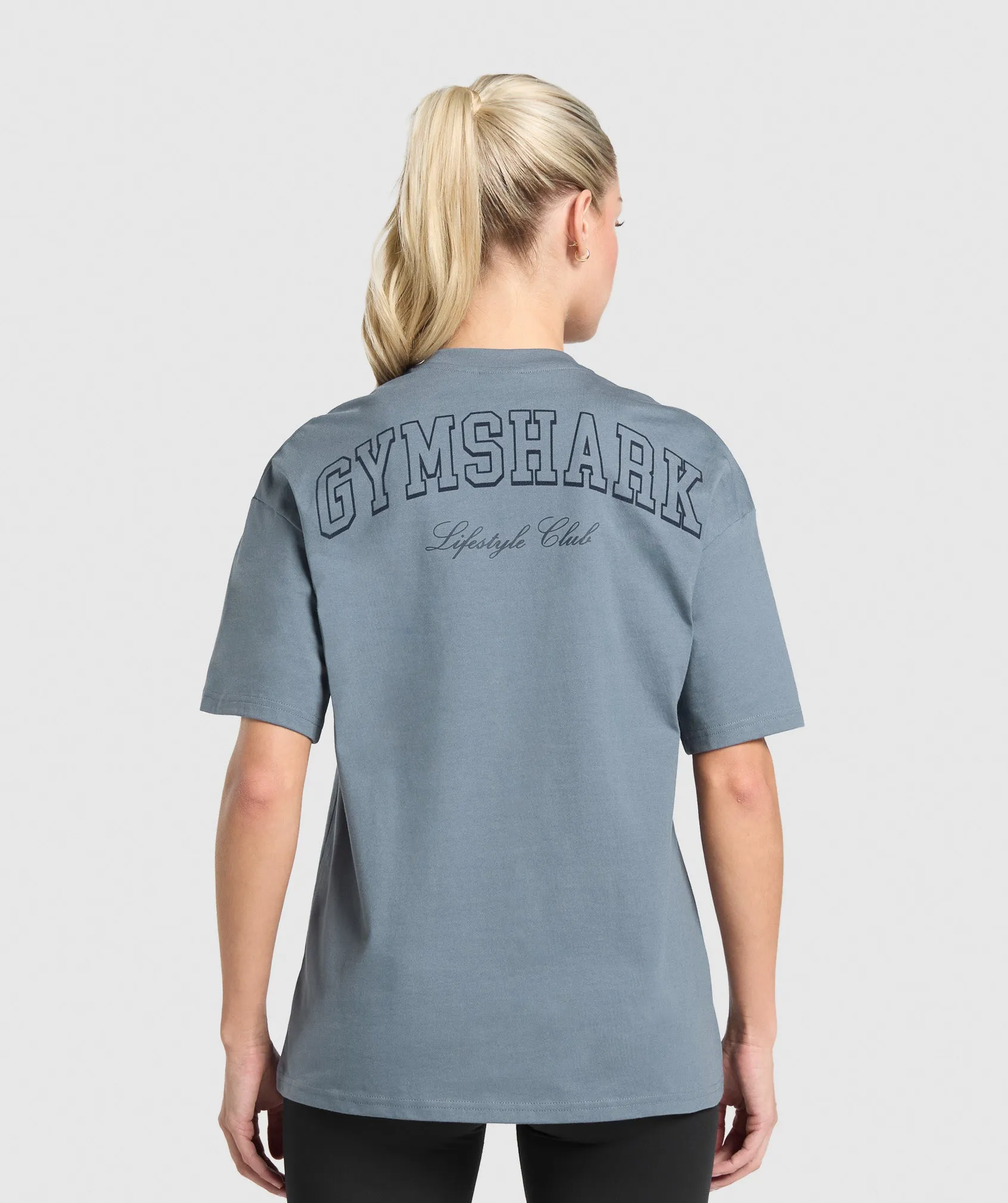 Gymshark Campus Classics Graphic T-Shirt - Iron Blue sold by Gymshark