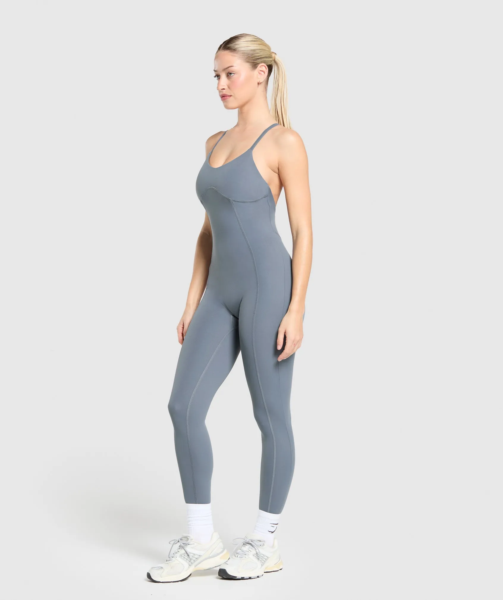 Gymshark Strappy All In One - Iron Blue sold by Gymshark product image thumbnail 3