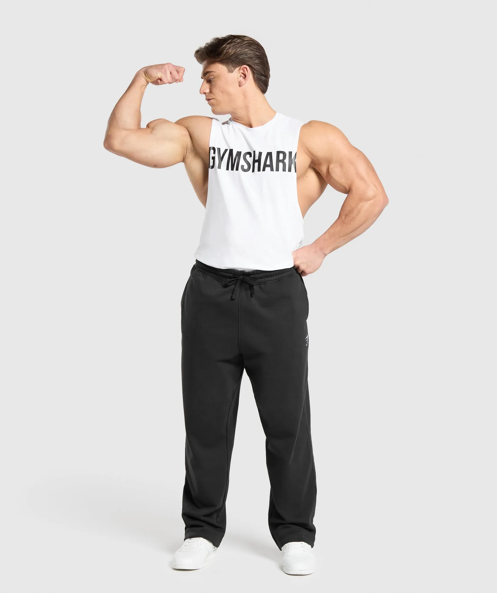 Gymshark Prime Drop Arm Tank - White sold by Gymshark product image thumbnail 4
