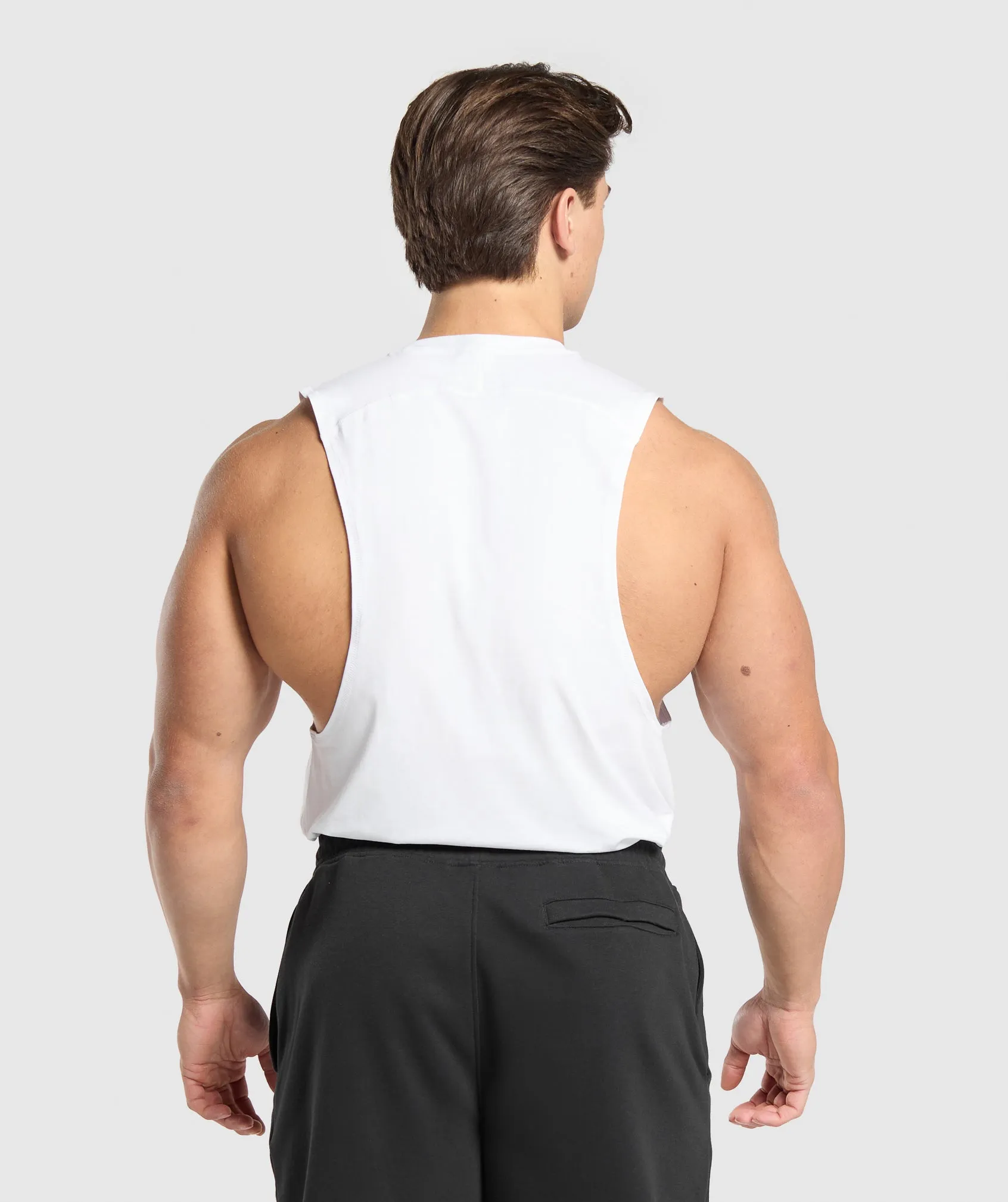 Gymshark Prime Drop Arm Tank - White sold by Gymshark product image thumbnail 2