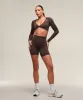 Gymshark Adapt Animal X Whitney Seamless Long Sleeve Top - Archive Brown/Soft Brown sold by Gymshark