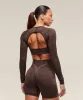 Gymshark Adapt Animal X Whitney Seamless Long Sleeve Top - Archive Brown/Soft Brown sold by Gymshark
