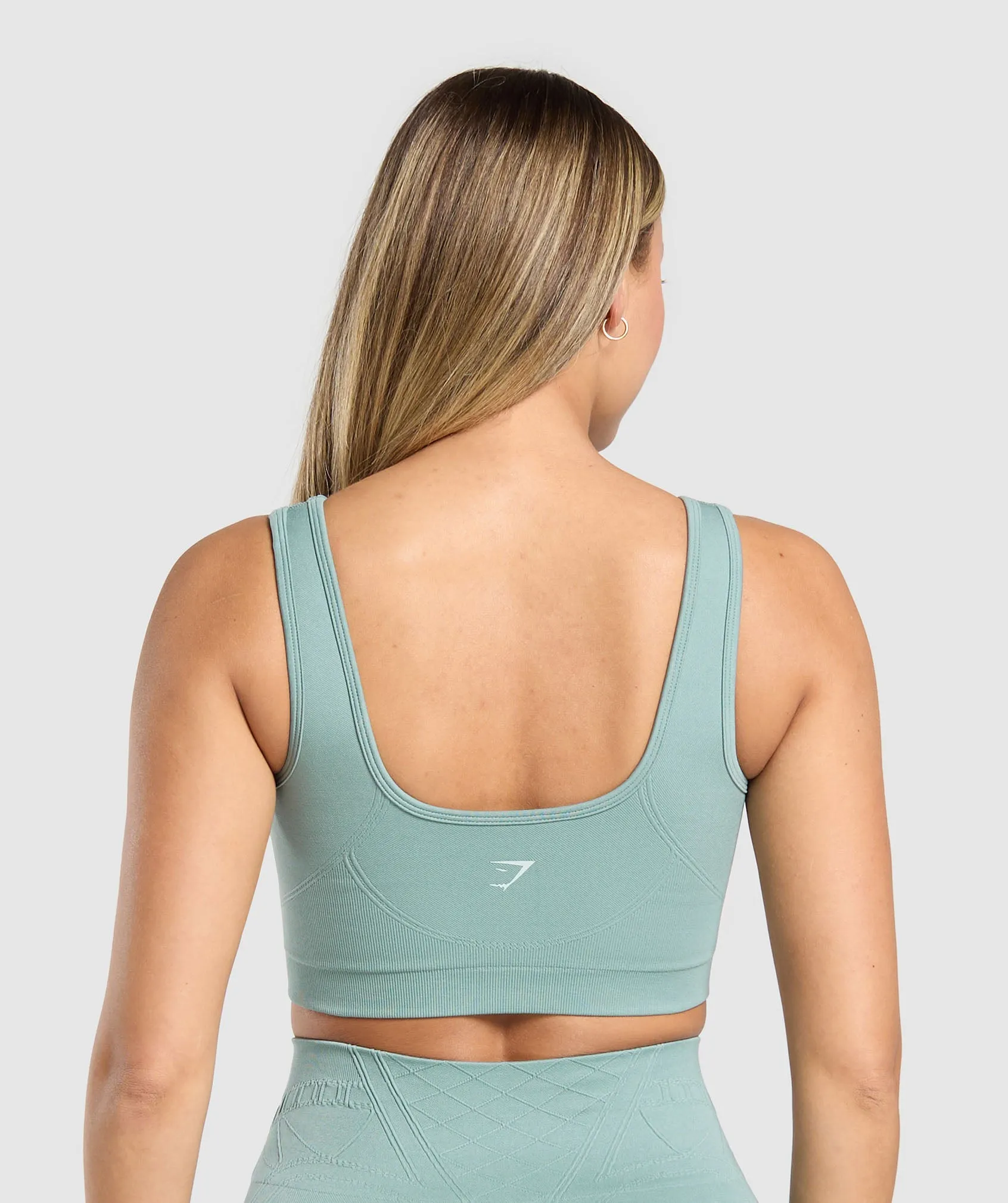 Gymshark Corset Seamless Sports Bra - Celeste Blue sold by Gymshark product image thumbnail 2