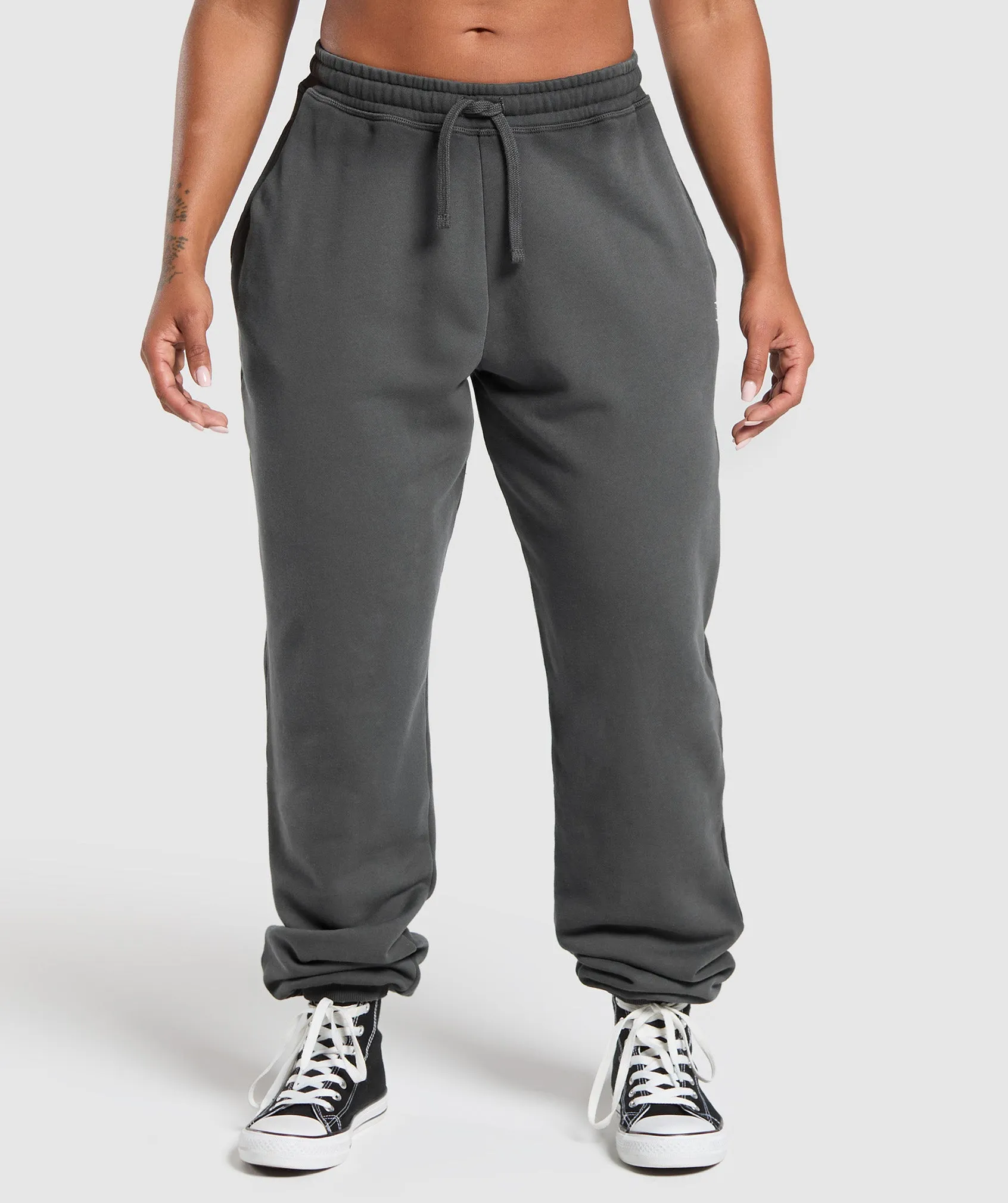 Gymshark Gains Washed Loopback Joggers - Grey sold by Gymshark