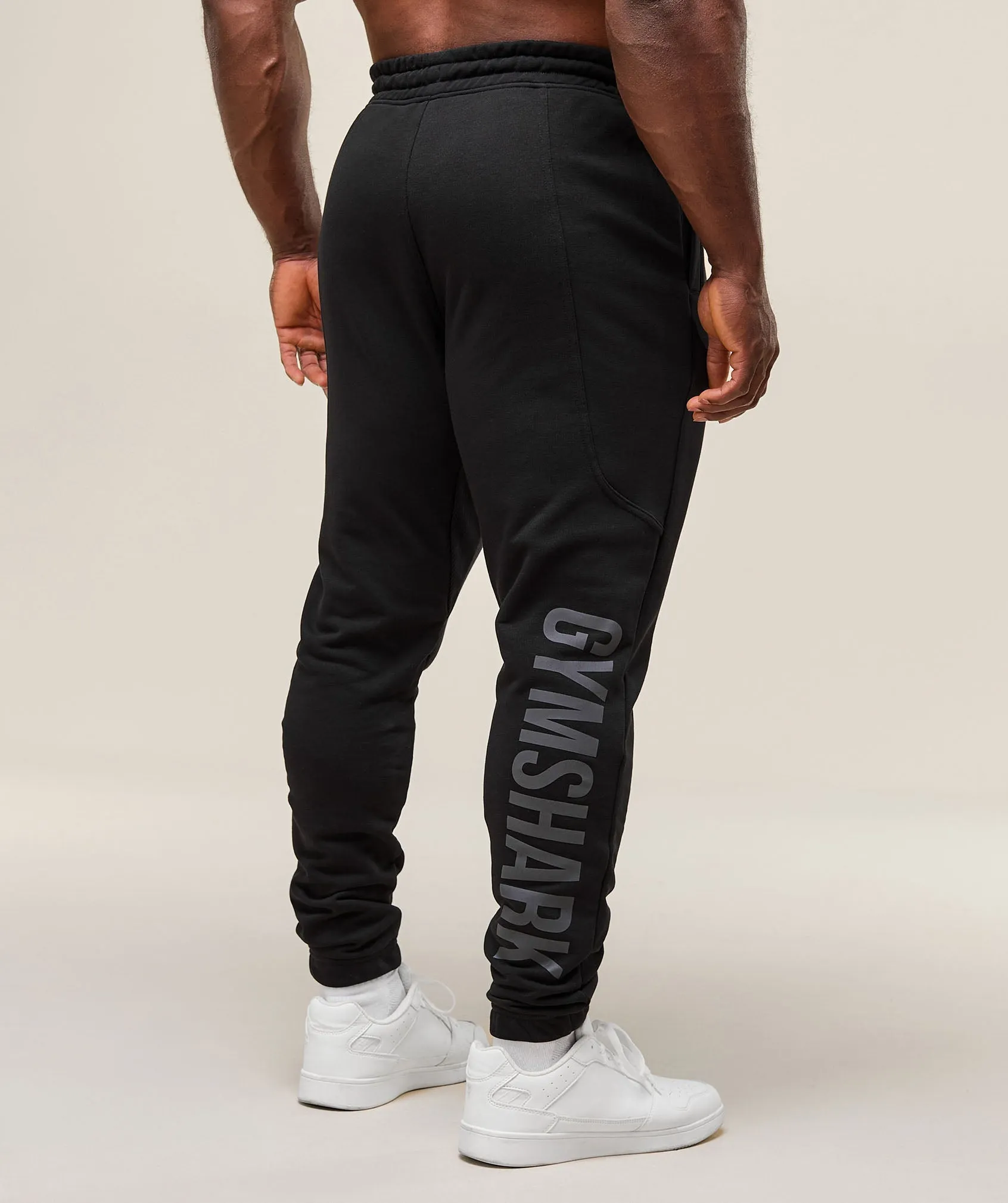 Gymshark Power Wordmark Joggers - Black sold by Gymshark