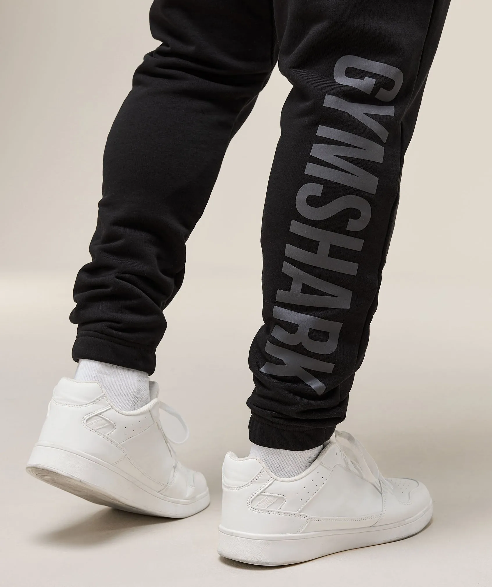Gymshark Power Wordmark Joggers - Black sold by Gymshark product image thumbnail 5