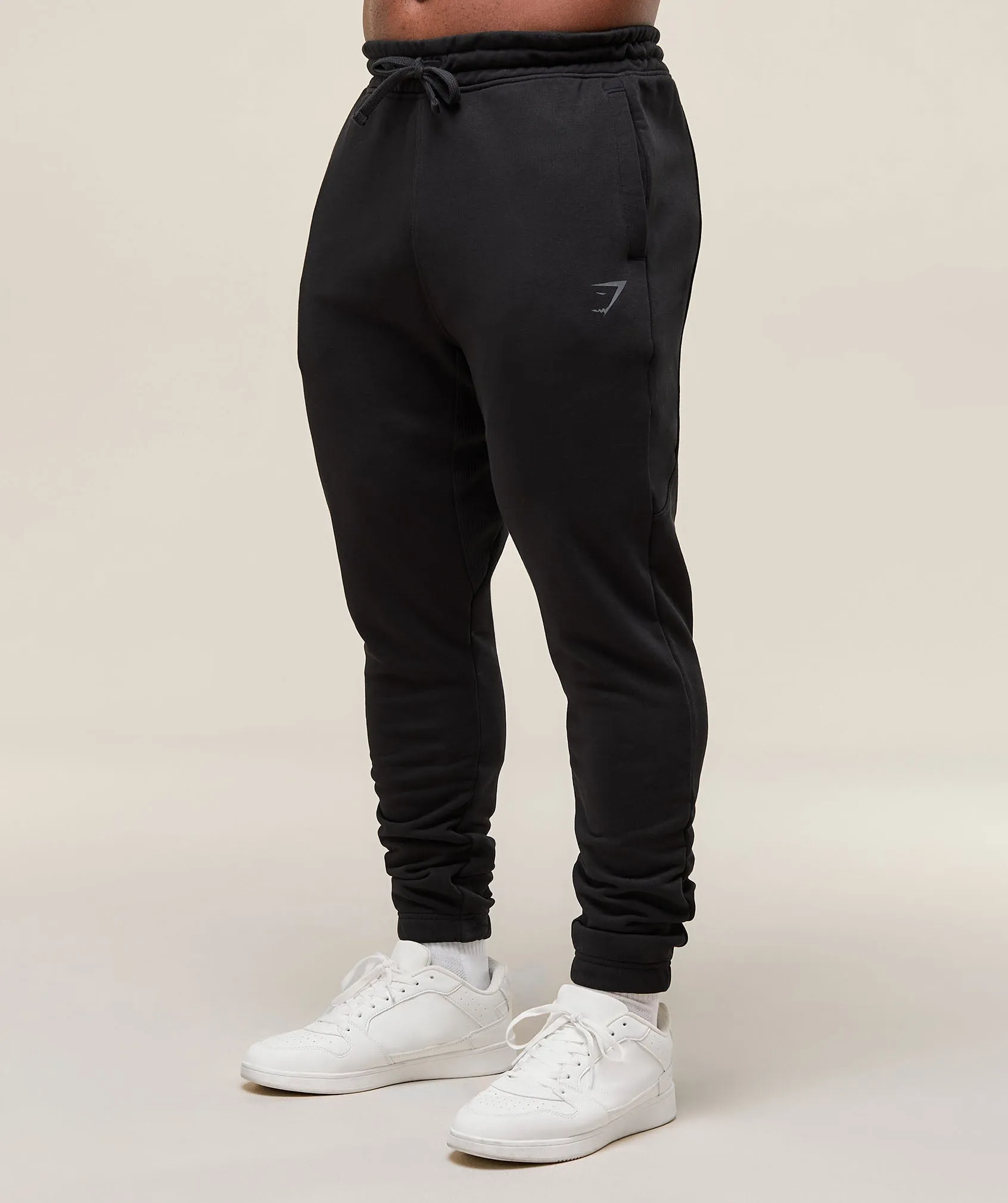 Gymshark Power Wordmark Joggers - Black sold by Gymshark product image thumbnail 3