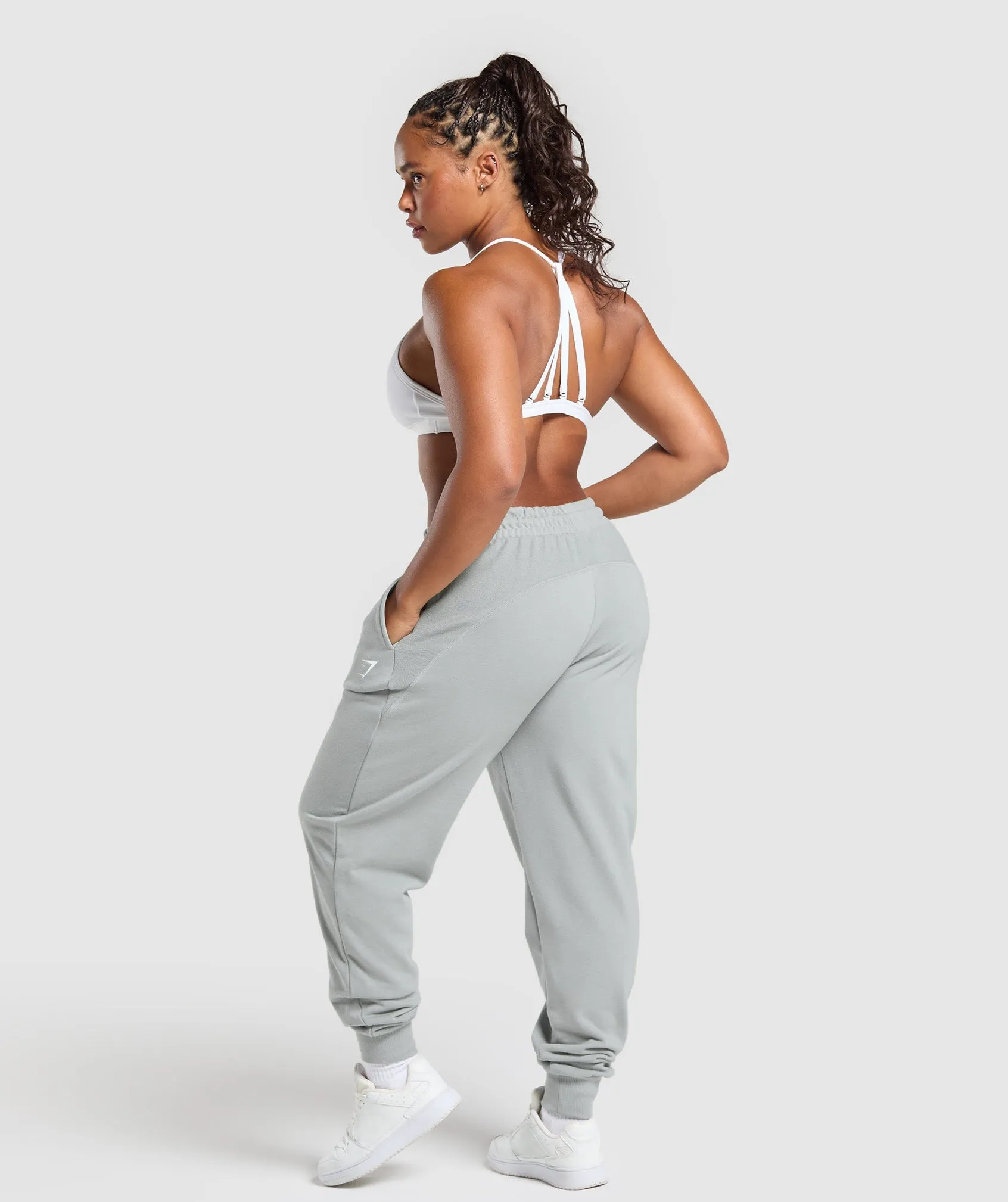 Gymshark Gymshark Power Joggers - Silver Grey sold by Gymshark product image thumbnail 4