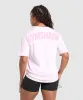 GS Power Oversized T-Shirt - Ice Pink sold by Gymshark