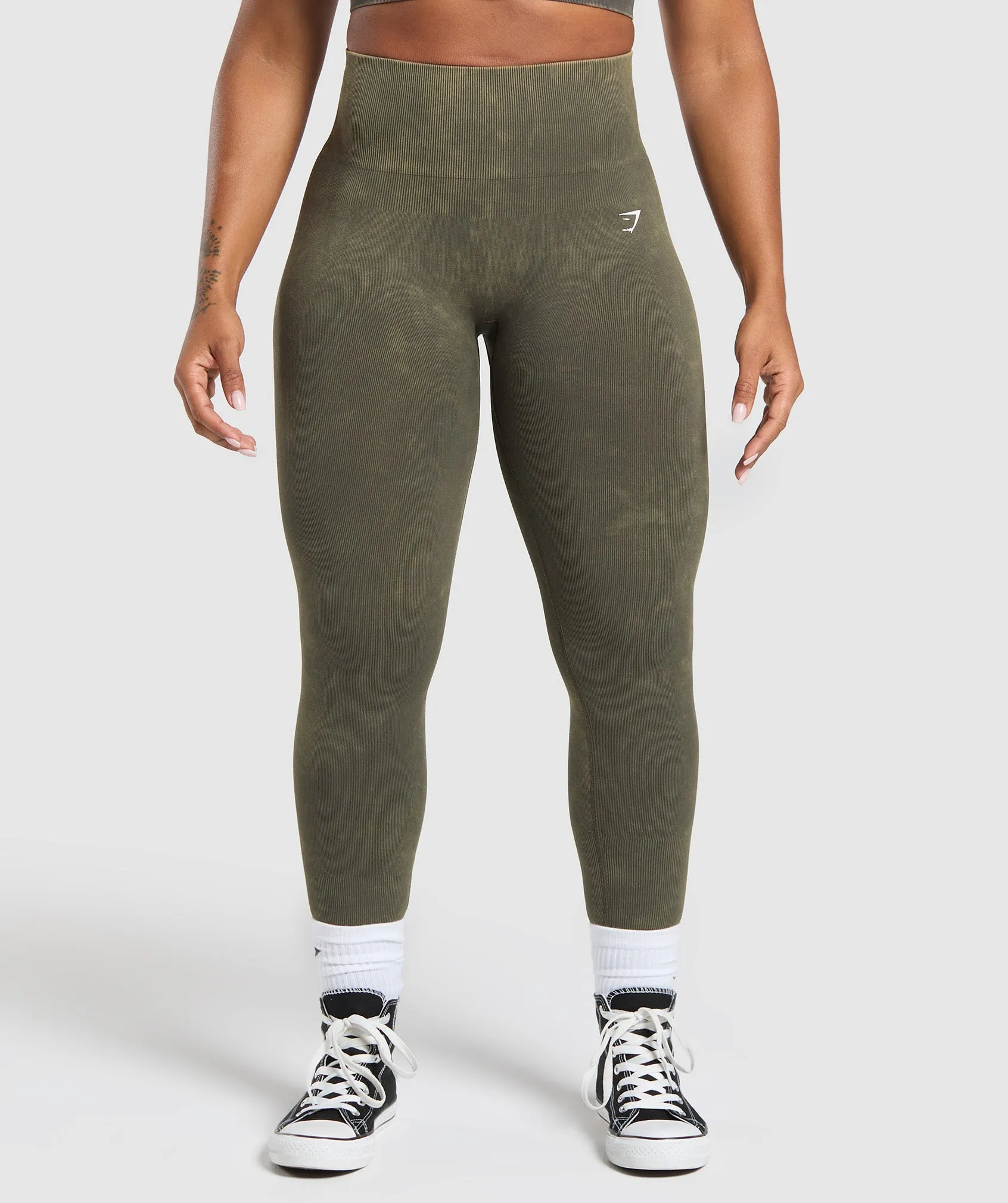 Gymshark Gains Seamless Leggings - Strength Green sold by Gymshark