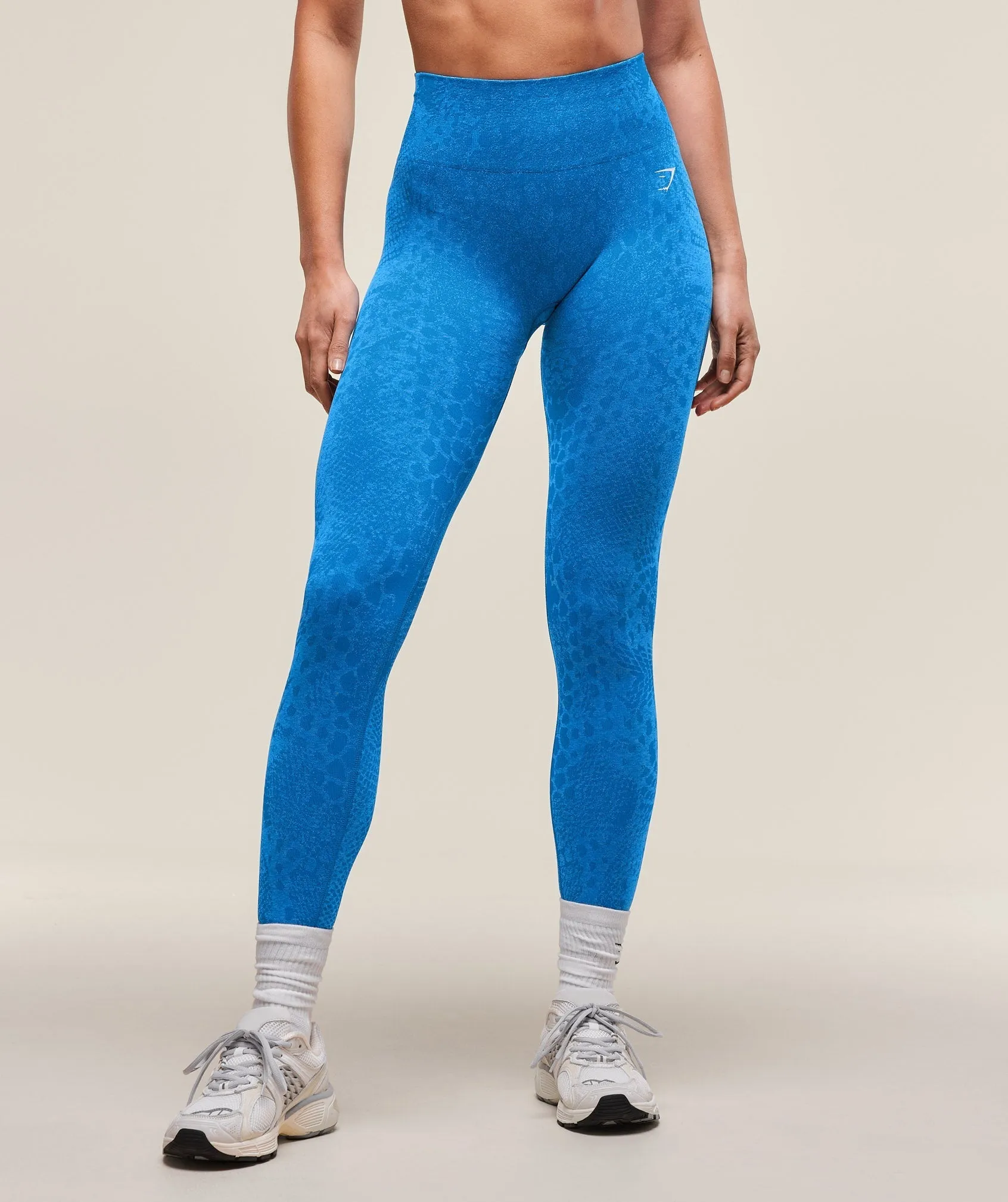 Gymshark Adapt Animal X Whitney Seamless Leggings - Barbell Blue/Gentle Blue sold by Gymshark