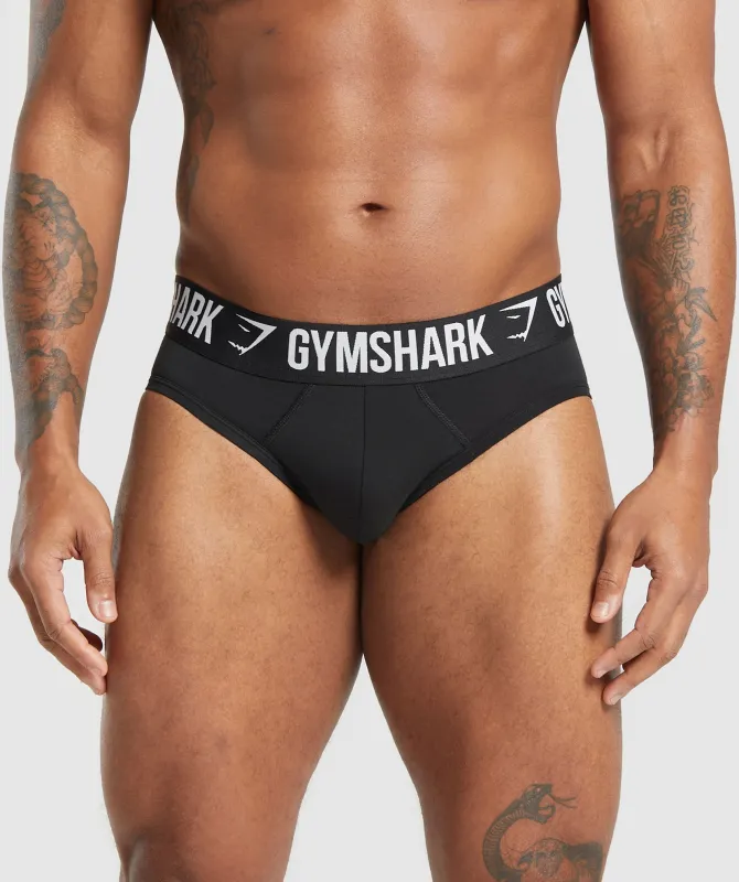Gymshark Brief 3PK - Black sold by Gymshark