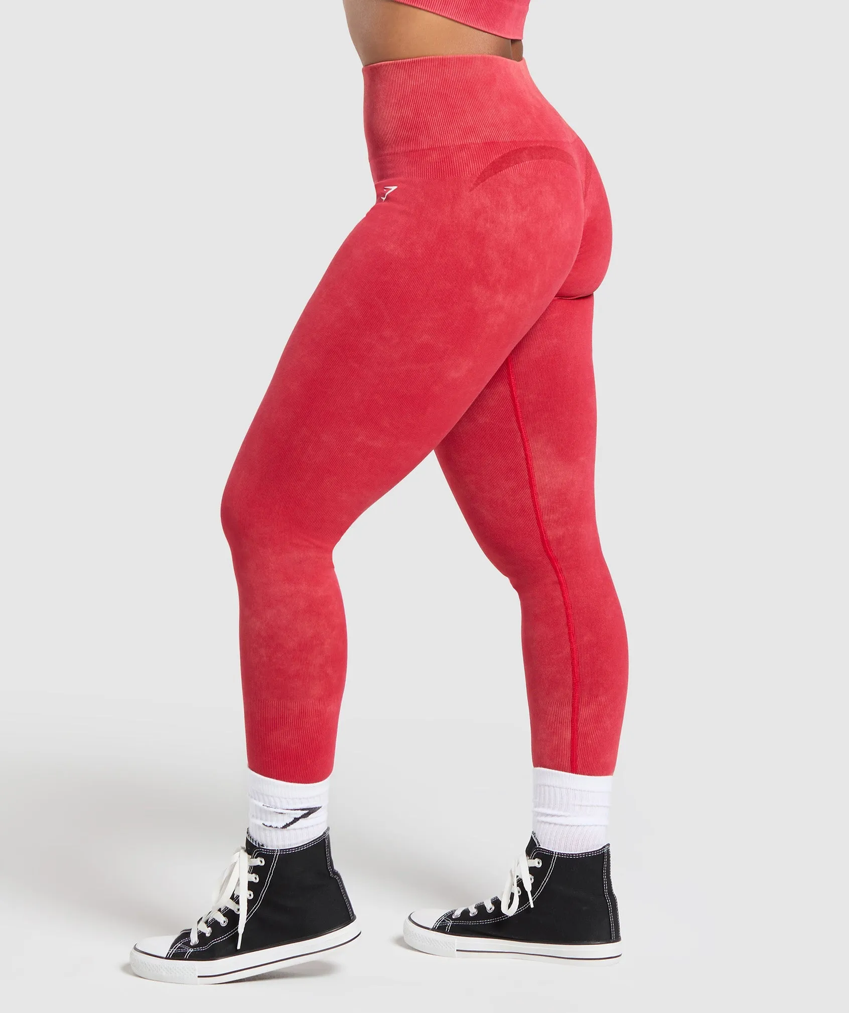 Gymshark Gains Seamless Leggings - Carmine Red sold by Gymshark product image thumbnail 3