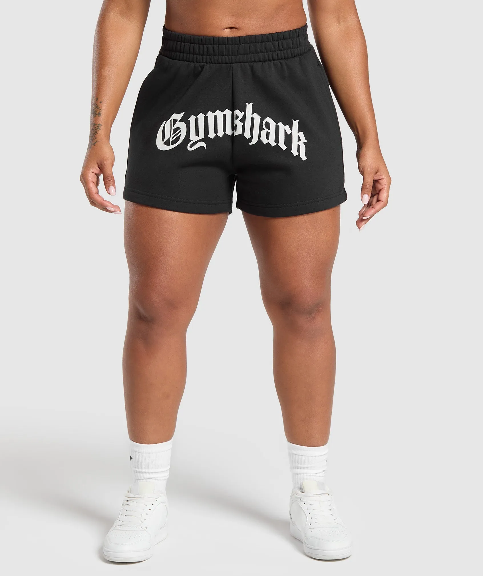 Gymshark Strength Department Graphic Shorts - Black sold by Gymshark