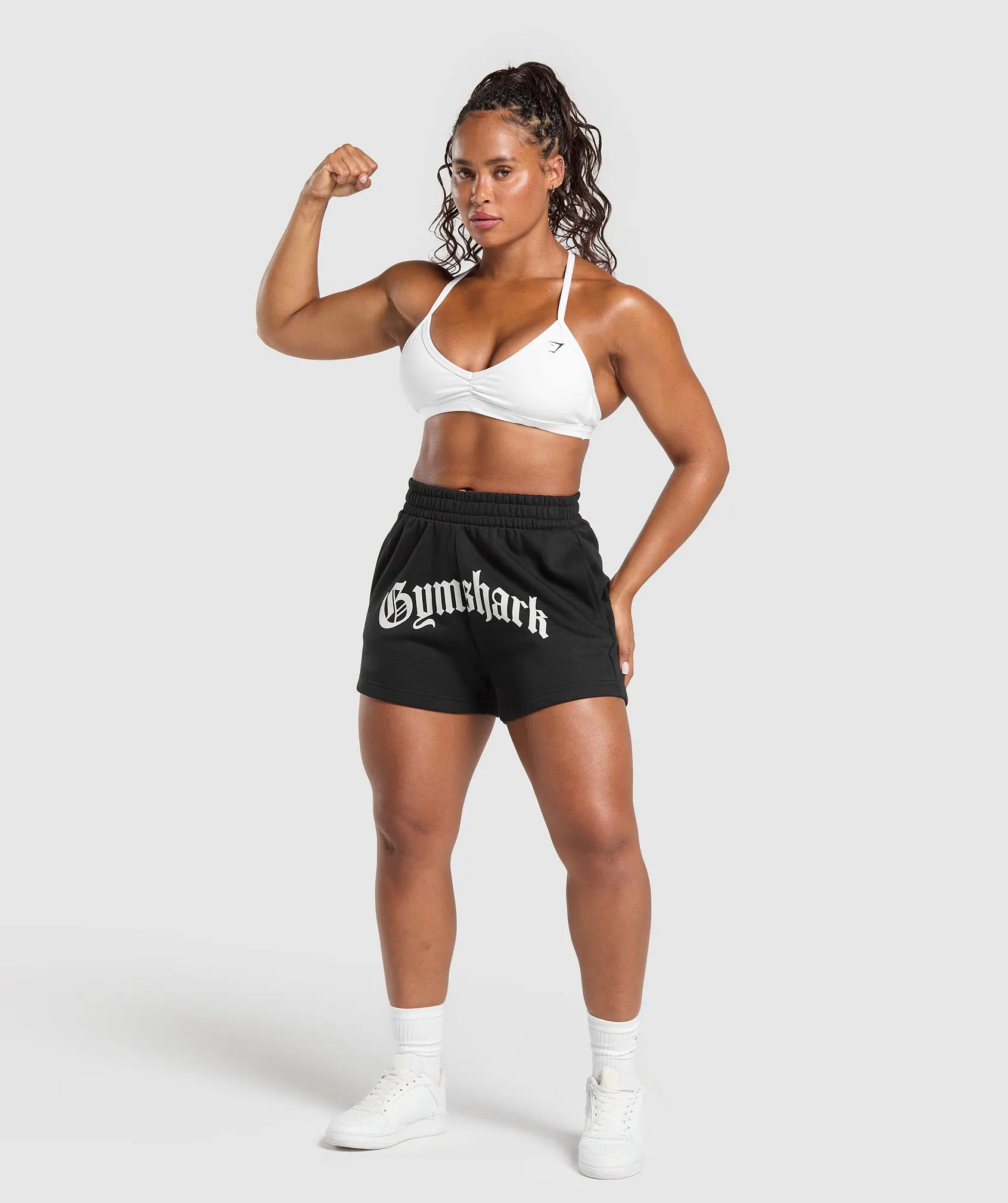 Gymshark Strength Department Graphic Shorts - Black sold by Gymshark product image thumbnail 4
