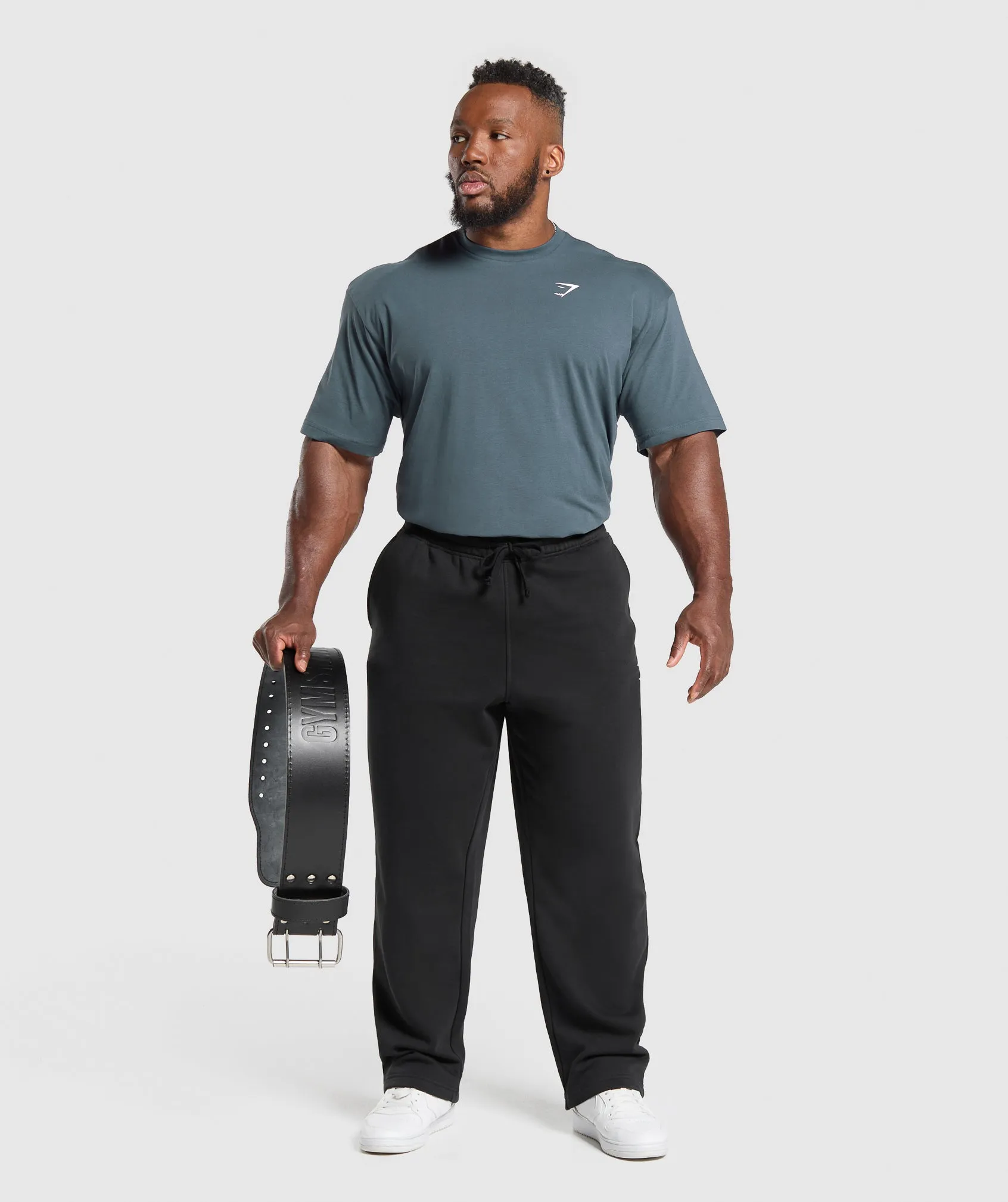 Gymshark Essential Oversized T-Shirt - Titanium Blue sold by Gymshark product image thumbnail 4