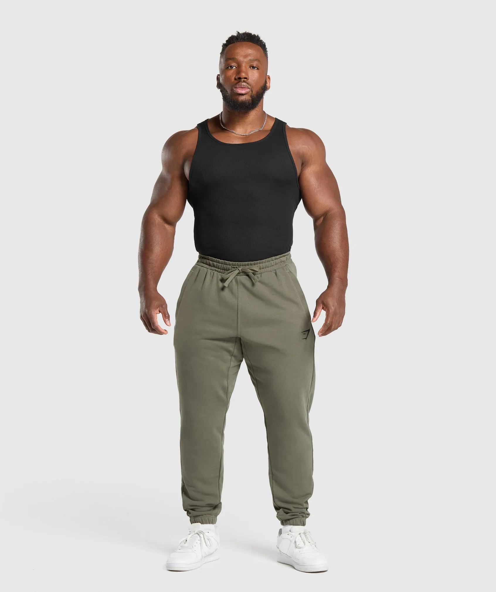 Gymshark Essential Oversized Joggers - Strength Green sold by Gymshark product image thumbnail 4