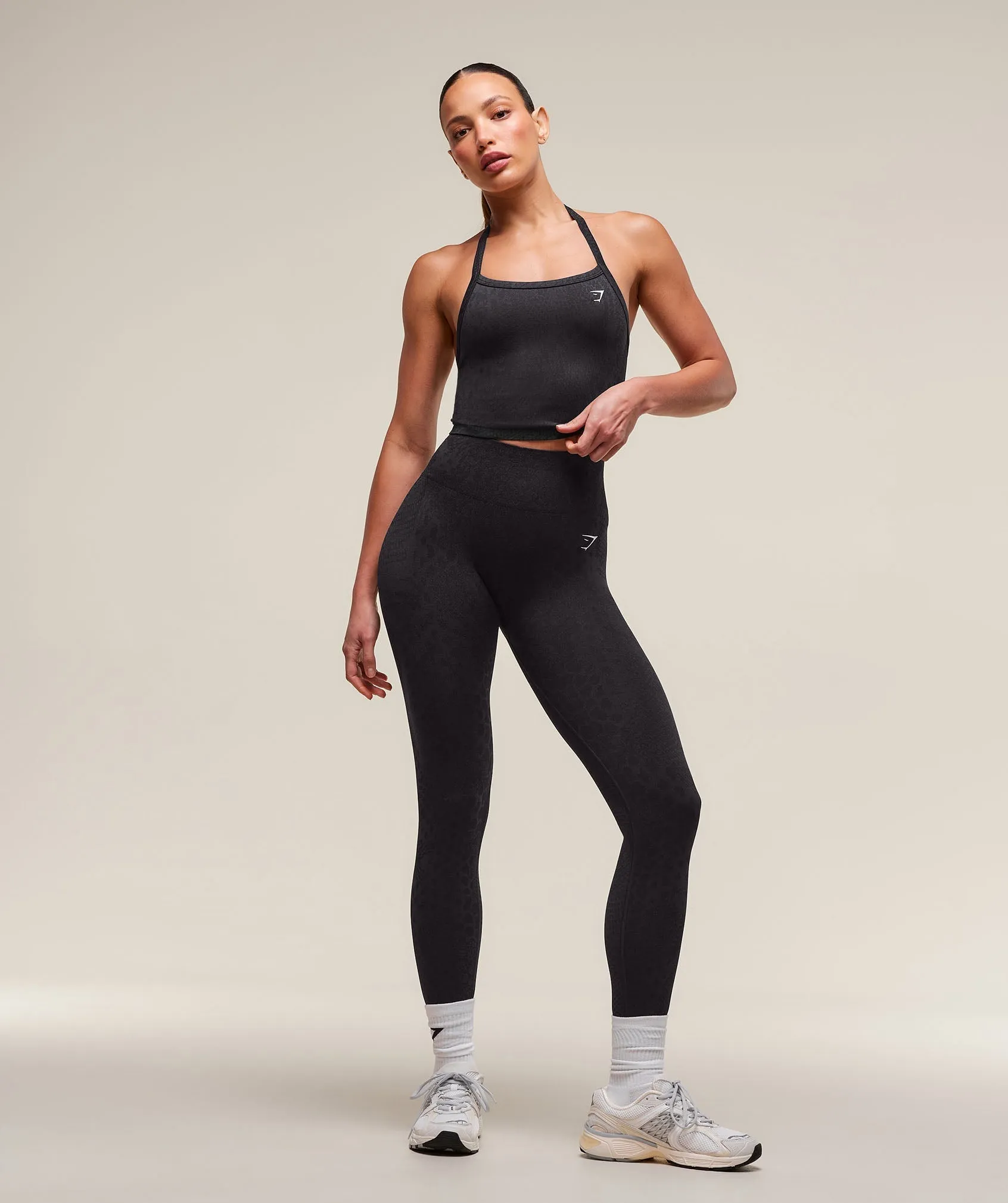 Gymshark Adapt Animal X Whitney Seamless Leggings - Asphalt Grey/Black sold by Gymshark product image thumbnail 4
