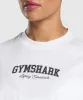 Gymshark Lifting Essentials Graphic Oversized T-Shirt - White sold by Gymshark